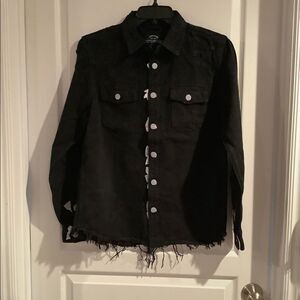 VICTORIOUS  Distressed Denim Shirt